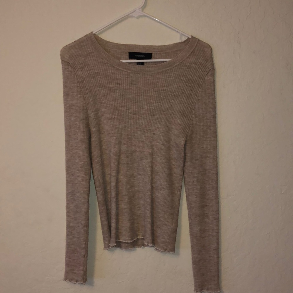 Cream Long Sleeve Sweater